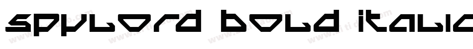 Spylord Bold Italic字体转换